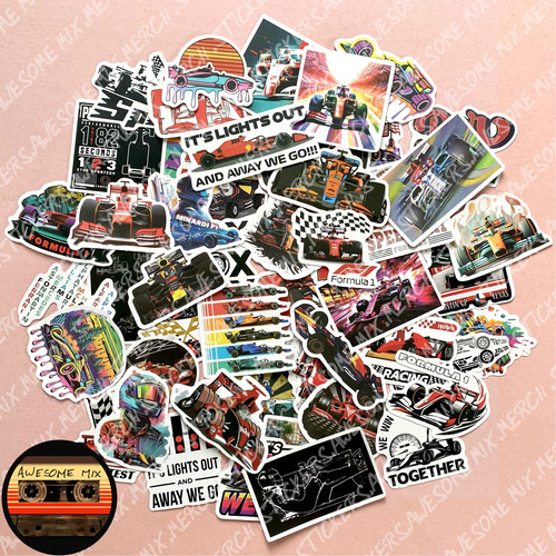 Formula one car stickers - f1,