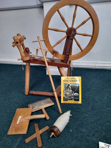 Traditional spinning wheel - spinning,