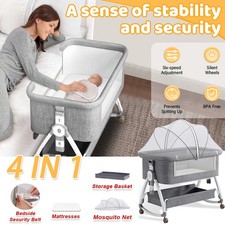 4in1 Baby Bedside Crib Sleeper