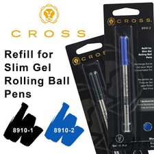 Cross SLIM Gel Ink Rollerball Pen Refill Click & Classic Century - Select Colour