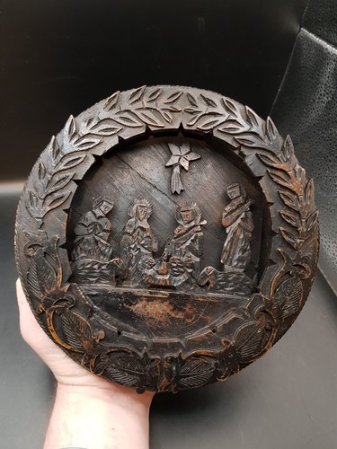 Old antique handmade carved - old,
