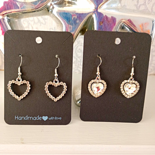 Sparkly diamante heart - sparkly,