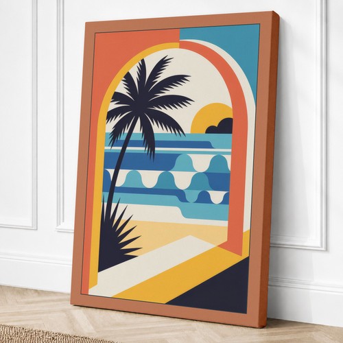 Tropical window art - tropical, deco