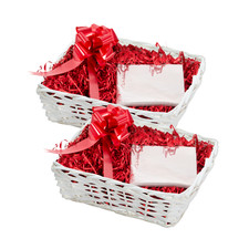 Set of 2 Wicker Gift Baskets