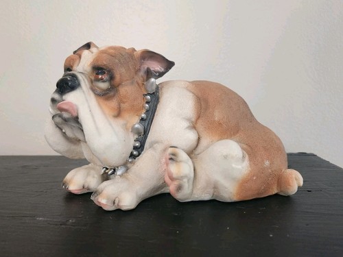 Vintage english bulldog resin - vintage,