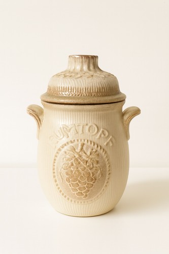 Vintage rumtopf jar made in - jar,