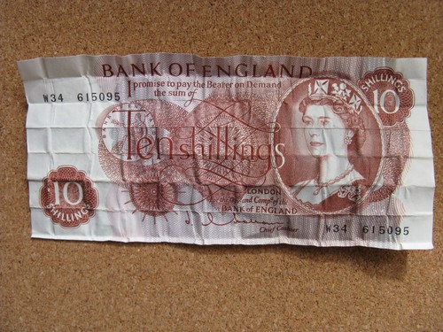 Old british shilling - british,