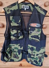 A Bathing Ape BAPE 001GDF301046X Size M Man Hunt Corp, Black Mesh Green Cammo