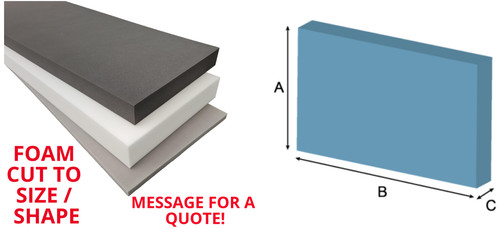 Foam cut size upholstery - cut,