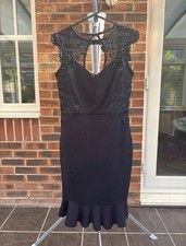 Lipsy Dress - Navy - Size 10
