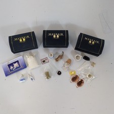 Mayfair Edition Porcelain Dolls House Kitchen Set Blue White COA Bucket Job Lot