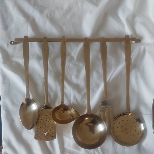 Vintage brass hanging - hanging, kitchen