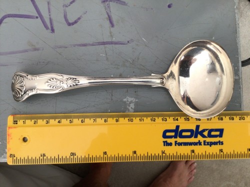 Solid silver ladel fully - silver,