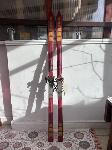Vintage wooden skis 198cm - vintage,