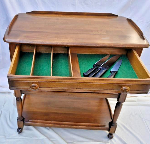 Vintage hostess trolley with - vintage,