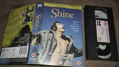 Shine vhs video - shine, box