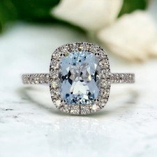 4 Carat Cushion Cut Aquamarine