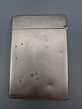 Antique Sterling Silver Cigarette Case w/ Initials