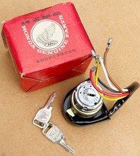 NOS Honda Ignition Switch (2 Keys, 5 Wires) CA200 C200 CD90 (35100-030-013)