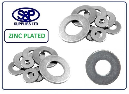 Bzp steel washer sizes - sizes, up