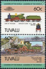 1892 GWR Achilles Class 4-2-2 Lord of the Isles Train Stamps / LOCO 100