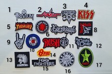 Music Rock Punk Vintage Bands badges Iron or Sew on Embroidered Patch UK