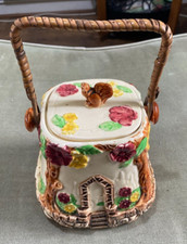 WADE HEATH GARDEN WALL SHAPE BISCUIT BARREL