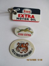 Esso Extra 1960s  pin badge and a key ring. Never issued from new with FREE P&P