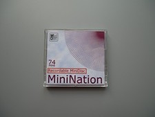 Minination 74 min Minidisc Blank MD Complete with Case & Inserts Rare Design
