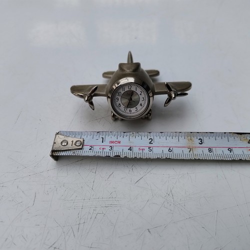 Airplane desk clock - airplane,