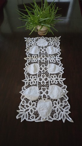 Vintage 33x15 doily rectangle - doily,