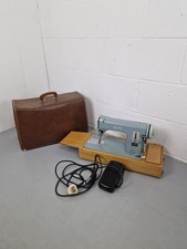 Vintage Alfa Standard Electric Sewing Machine Rare Blue Model, Retro Electric 