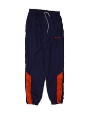 LOTTO Mens Tracksuit Trousers Joggers Large  Navy Blue Colourblock Nylon BI13