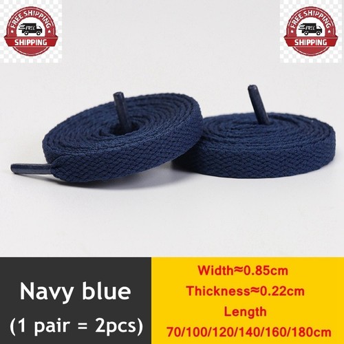Pair flat shoe laces solid - flat,