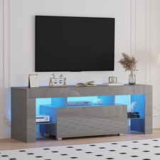 130cm high gloss grey - grey, stand