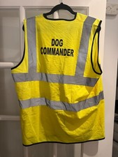 ⭐ EX POLICE DOG COMMANDER! HI VIS JACKET VEST SIZE XL  FREE POST XN14⭐