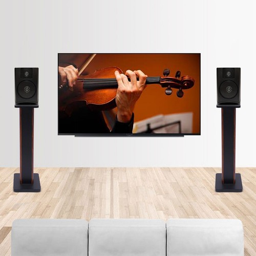 Pair wood speaker - pair, 28"