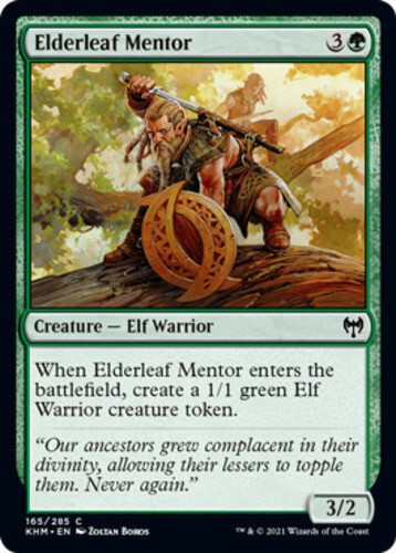 Kaldheim elderleaf mentor - kaldheim,