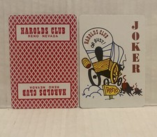 2 Joker Card Harolds Club Reno