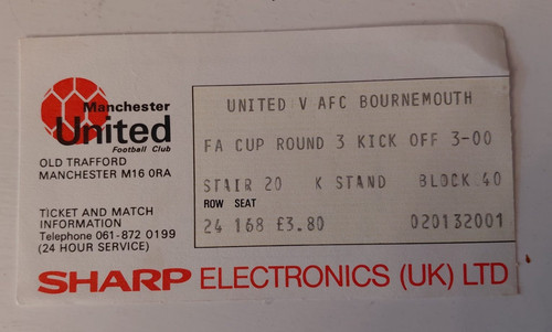 Ticket stub manchester united - ticket,