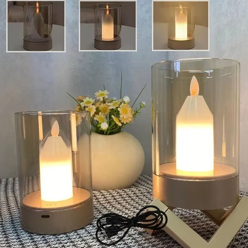 Candle lamp cordless table - lamp,