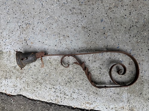 Antique wrought iron - wrought, sconce