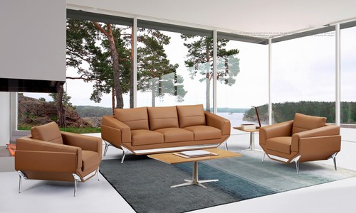 Faux leather seater - leather, 3