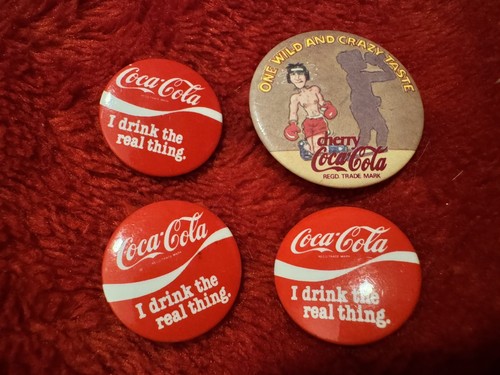 Vintage coca cola badges - vintage,