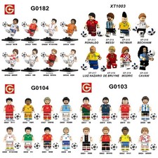 8 Custom Lego Hero MiniFigures Toy Football Soccer Sports Models Memorabilia