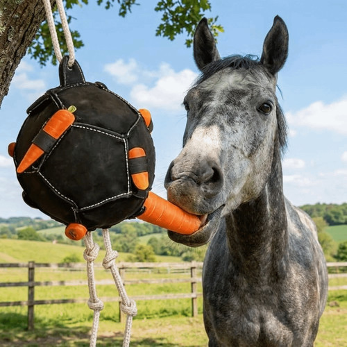 Horse carrot feeding ball toy - feeding,