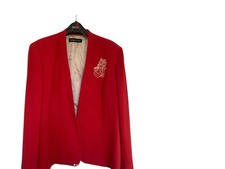 Jacques Vert Red Gold Emblem