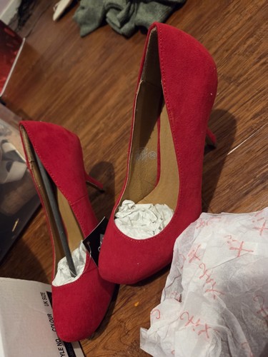 Women red high - red, heel
