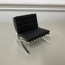 Reina Interior Design Miniature Chair 1:12 Mies Van Der Rohe Barcelona Chair