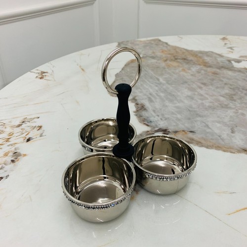 Glitz silver plated nuts - plated,